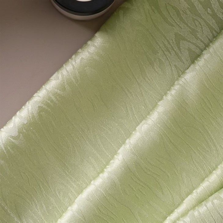 Light Fruit Green Water Ripple Jacquard Curtain Fabrics best