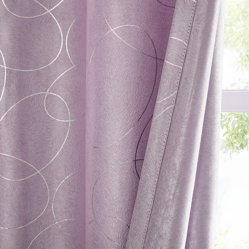 Modern Light Pink Graded Metallic Curtain Fabrics suppliers