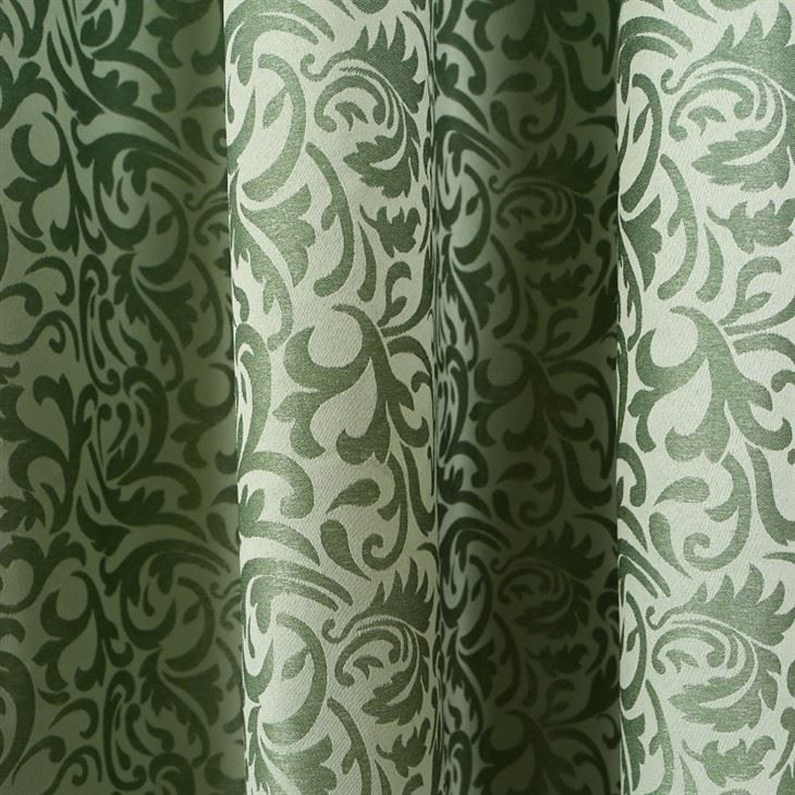 Mint Vine Jacquard Curtains price