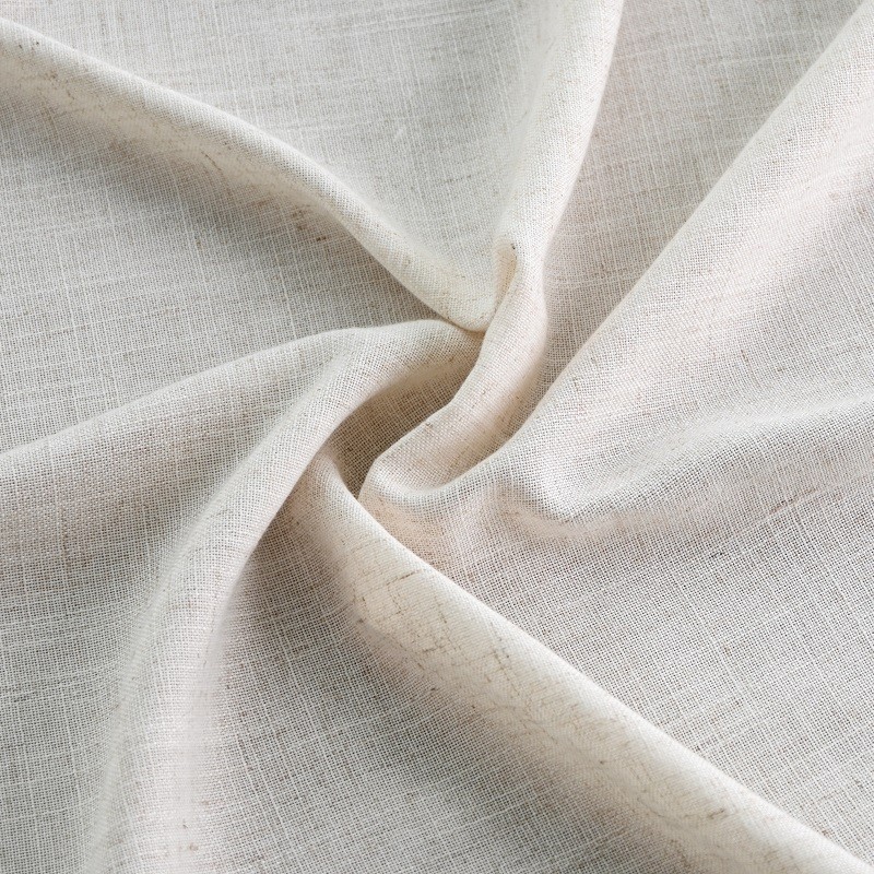 Soft Light Imitation Linen Curtain Fabrics factory